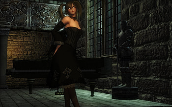 Woman, black, fantasy, 3d HD wallpaper