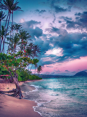 Marshall Islands, Fantasy landscape, Captivating nature, Beautiful scenery HD phone wallpaper