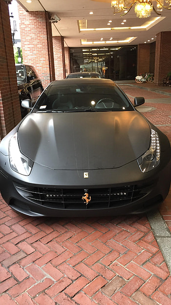 Matte Black, Ferari HD phone wallpaper