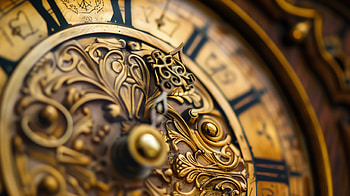 Elegant Antique Clock, antique, clock, old HD wallpaper