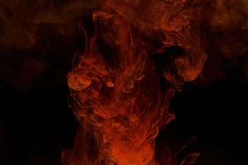 Red, abstract, ink, smoke HD wallpaper