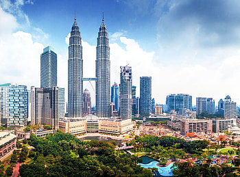 Petronas Twin Towers, Beautiful city view, , Kuala Lumpur HD wallpaper