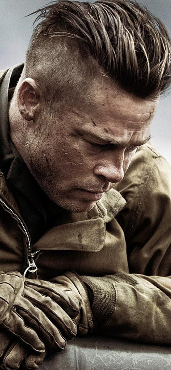 Brad Pitt, Celebs, Fury movie, XS Max HD phone wallpaper