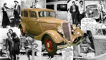 The last ride of Bonnie and Clyde, ford, bonnie and clyde, 1934 ford, cars, , autos, gangsters, , outlaws, vintage HD wallpaper