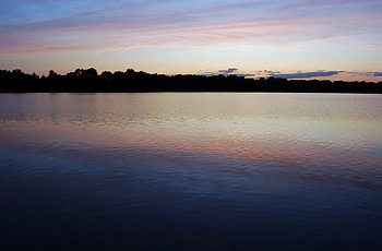 Fallstownship Park Lake, lakes, sunset HD wallpaper