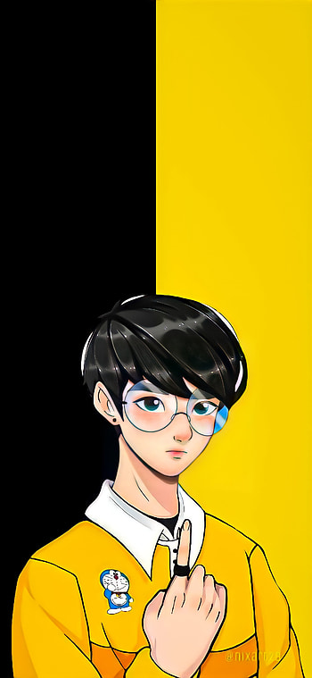 Nobita, uniform, art HD phone wallpaper