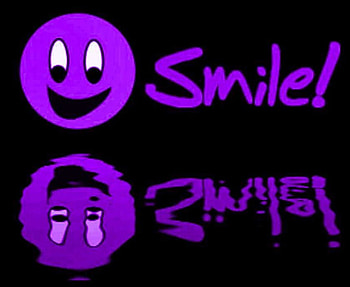 PURPLE, reflecting, smile HD wallpaper