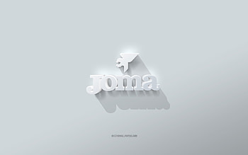 Joma logo, white background, Joma 3d logo, 3d art, Joma, 3d Joma emblem HD wallpaper