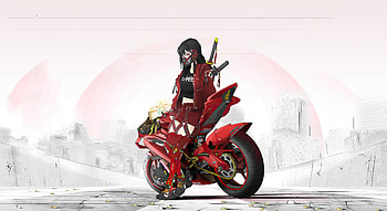 Cyber Punk Asian Girl , artist, artwork, cyberpunk, artstation HD wallpaper