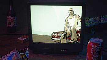 Retro Tv Gta San Andreas, gta, games, retro, artist, artwork, digital-art HD wallpaper