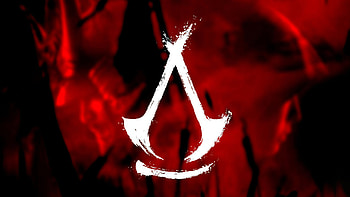 Assassin's Creed Shadows White Logo Art, video game, Assassin's Creed Shadows HD wallpaper