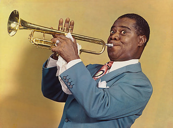 Louis Armstrong, Davidstern anhnger, Jewish heritage, Musical symbol HD wallpaper