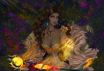 Fairy Magic, fairy, digital, art, fantasy, , beautiful, girl, woman HD wallpaper