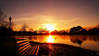 sunrise backgrounds, Pixel-perfect nature, Breathtaking landscapes, Serene mornings HD wallpaper