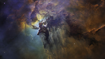 Nebula, space, dark, clouds HD wallpaper