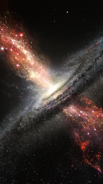 Event Horizon Surge — Black Hole Galaxy Sci‑Fi ( & Android), galaxy, space, Sci Fi, black hole HD phone wallpaper