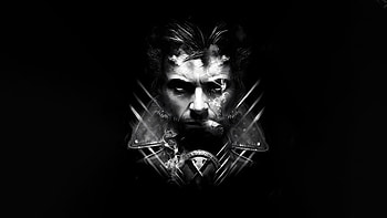 Wolverine Cigar And Claws 2023, wolverine, superheroes, artwork, digital-art, art, monochrome, black-and-white HD wallpaper