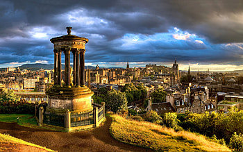 Edinburgh Skyline, background HD wallpaper