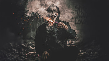 Anonymus Maskman, smoke, anonymus, mask, others HD wallpaper