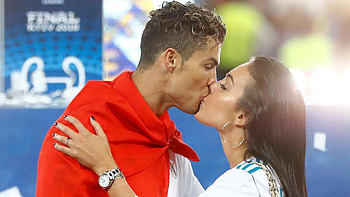 Cristiano Ronaldo, Georgina Rodriguez, Mercedes HD wallpaper