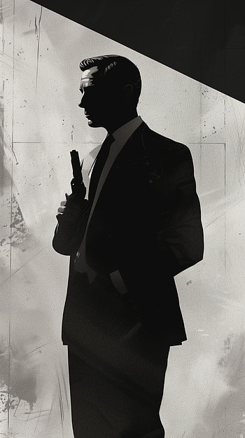 James Bond Silhouette, James Bond HD phone wallpaper