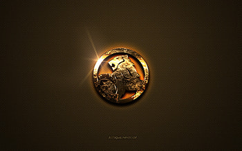 Holden golden logo, artwork, brown metal background, Holden emblem, creative, Holden logo, brands, Holden HD wallpaper