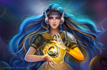 Symmetra Overwatch, overwatch, games, artwork, deviantart HD wallpaper