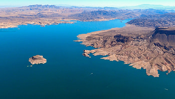 Aerials, Lake Mead, Hoover Dam HD wallpaper