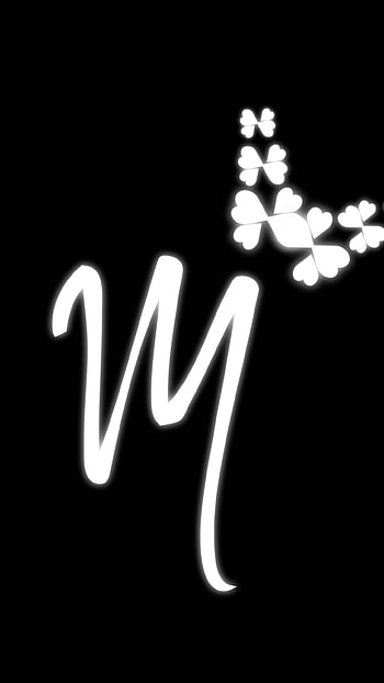 M Letter, White Lights, butterfly HD phone wallpaper