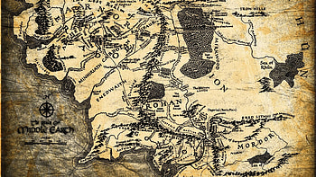 Lord of the Rings Map HD wallpaper