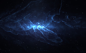 Nebula Atlantis, nebula, digital-universe, stars, space, deviantart HD wallpaper