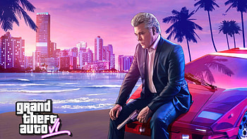 Vibrant Cityscape and Character, video game, Grand Theft Auto VI HD wallpaper