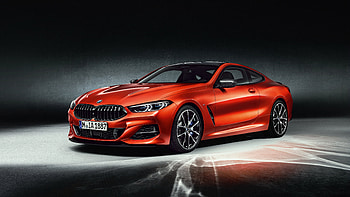 2019, BMW M850i xDrive, sunset orange, 2019 HD wallpaper