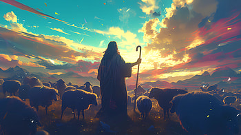 Serene Jesus Shepherd, Jesus HD wallpaper