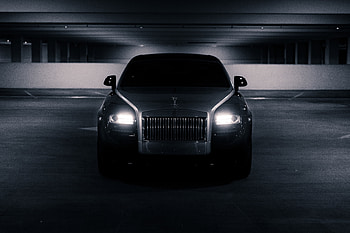 Black, Rolls-Royce, luxury vehicle, front HD wallpaper