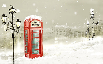 Landscape, Cities, Snow HD wallpaper