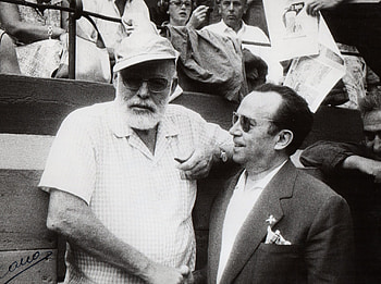 Ernest Hemingway, Original graph, Spain famous, Restoration center HD wallpaper