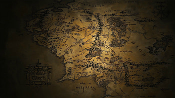 Lord of the Rings Map HD wallpaper