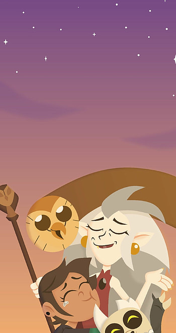 The Owl House characters, Cute cartoon creatures, Whimsical art, Playful animation HD phone wallpaper
