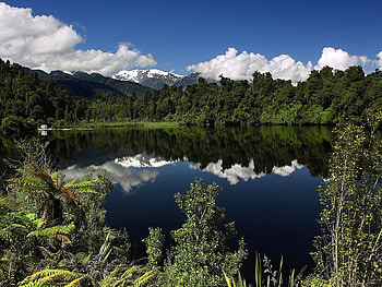 Reflection in Lake, reflection, , trees, beautiful, lake HD wallpaper