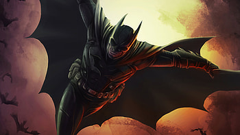 Batman Flying Cape, batman, superheroes, artwork, artist, artstation HD wallpaper