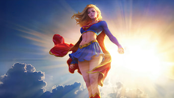 Supergirl Illuminates The Horizon, supergirl, superheroes, artwork, digital-art HD wallpaper