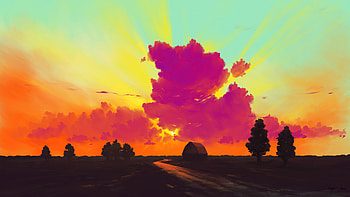 Evening Hue , evening, artist, artwork, digital-art, deviantart HD wallpaper