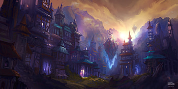 Ancient City, artist, artwork, digital-art, deviantart HD wallpaper