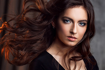 Brunette, model, lady, female HD wallpaper