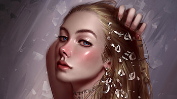 Female Portrait Fantasy, fantasy-girls, fantasy, artist, artwork, digital-art, artstation HD wallpaper