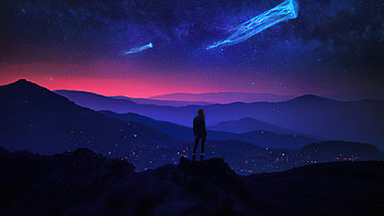 Magical Night, artist, artwork, digital-art, deviantart HD wallpaper