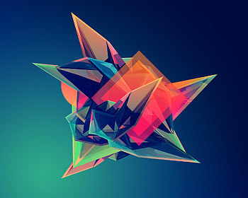 abstract shape, colors, 3D, modern, abstract HD wallpaper