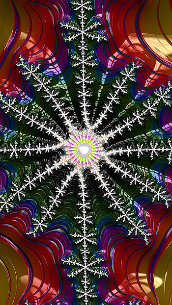 Trippy Psychedelic Fractal, Abstract, fractal HD phone wallpaper