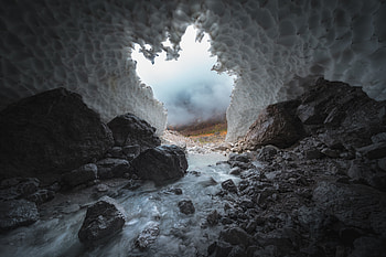 Nature, Water, Stones, Ice, Cave, Frozen HD wallpaper